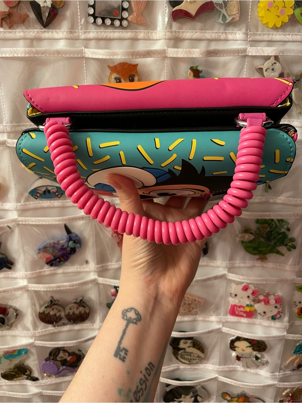 NWOT Loungefly Disney_A Goofy Movie Max Roxanne Split Crossbody bag+wallet SET - Picture 9 of 17